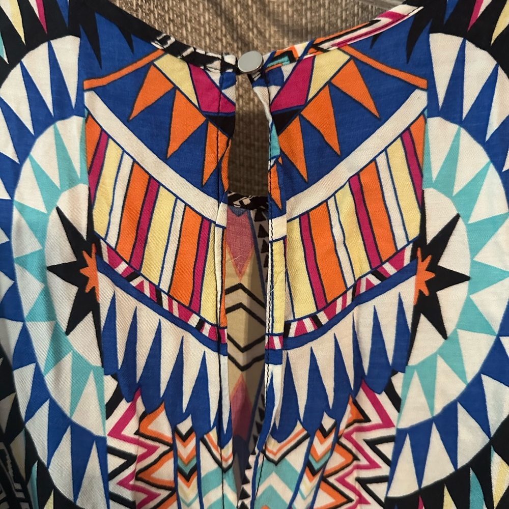 Renee C. Colorful Geometric Tank Top - Picture 5 of 5